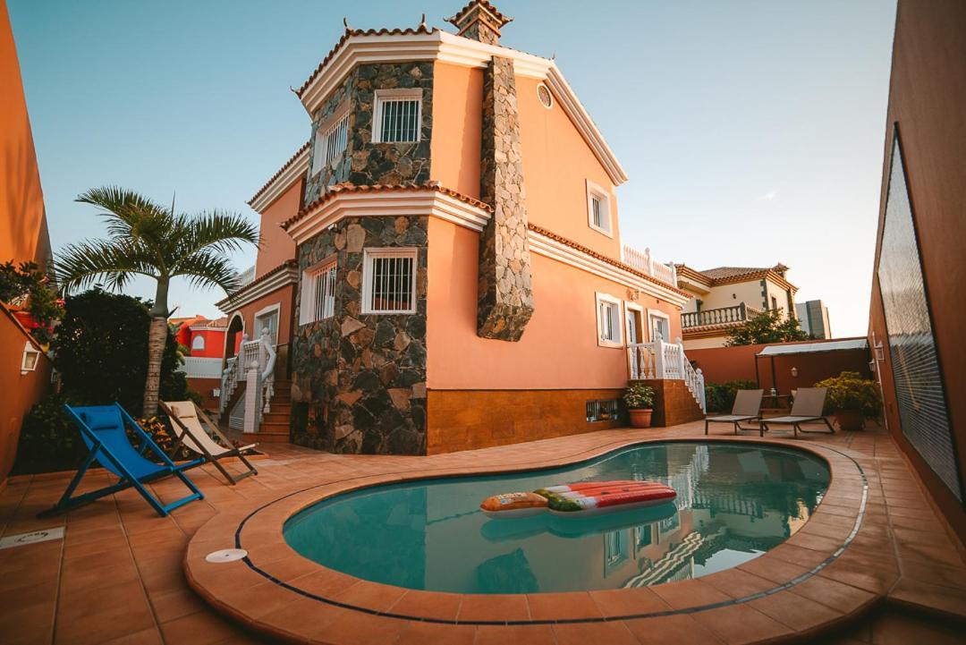 Villa Morada Sonneland con piscina privada climatizada Maspalomas  Esterno foto