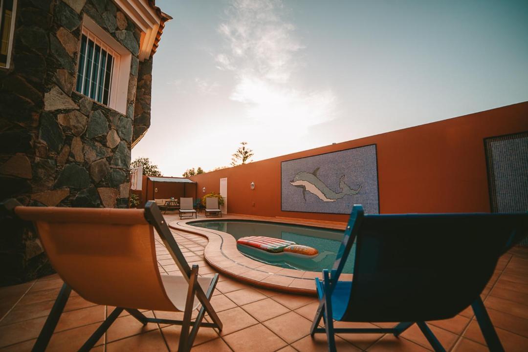 Villa Morada Sonneland con piscina privada climatizada Maspalomas  Esterno foto