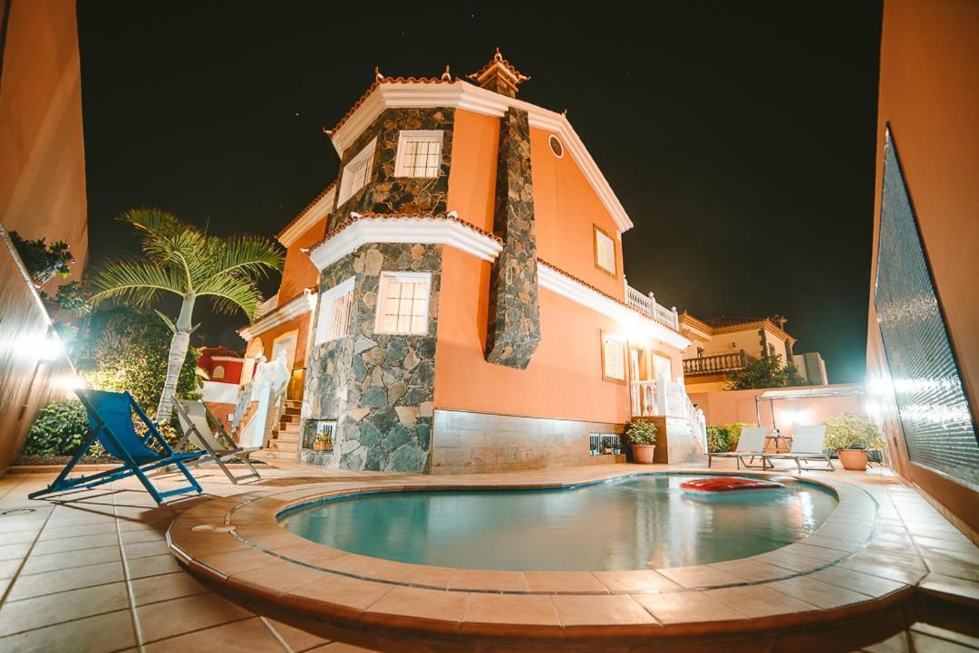 Villa Morada Sonneland con piscina privada climatizada Maspalomas  Esterno foto