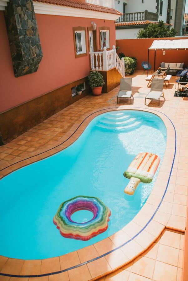 Villa Morada Sonneland con piscina privada climatizada Maspalomas  Esterno foto